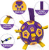 QDAN Dog Ropes Toys Soccer Ball with Straps - Interactive Tug of War Toy, Durable Water Toy for Medium & Large Dogs,