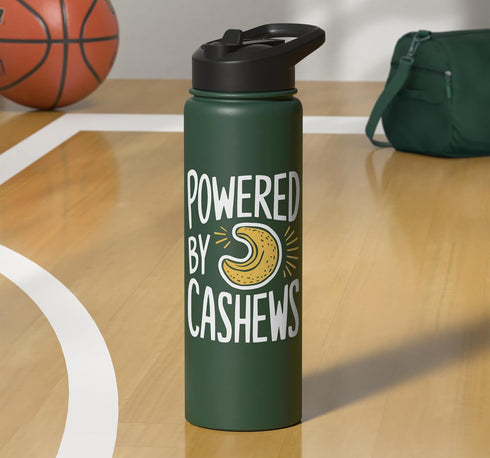 Cashew Love Cashew Design Powered By Cashews Stainless Steel Insulated Water Bottle