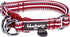 Blueberry Pet 3M Reflective Dog Collars | Adjustable Dog Collar w/Multi-Colored Stripe - Marsala Red and Pink | Nylon Pet Collars for Dogs & Refflective Dog Collar for Small Dogs