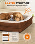 Medium Orthopedic Dog Bed, Egg Foam Couch with Removable Washable Cover, Waterproof Sofa Bed with Non-Slip Bottom,