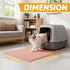 1 Pack 30x24 Inch (Pack 1)) Pieviev Cat Litter Mat Double Layer Waterproof Urine Proof Trapping Mat (Red
