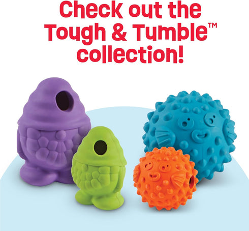 Brightkins Tough & Tumble Treat Dispenser - Small Gnome Interactive Dog Puzzle Toys for All Breeds