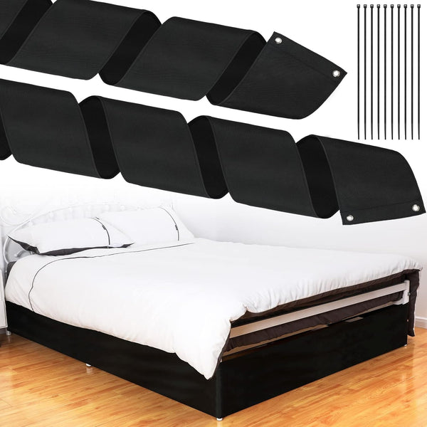 Under Bed Blocker for Pets, Toy Blocker with Black Zip Ties, Under Bed Barrier for Dogs Cats Puppy Furniture (Black,
