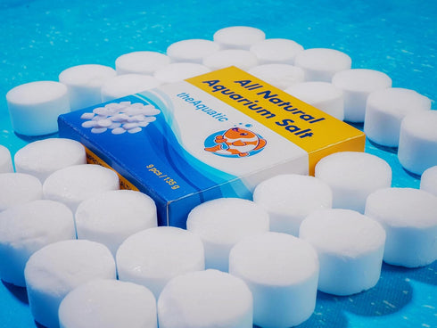 Premium Aquarium Salt - Freshwater Tablets for Essential Aquarium Water Treatments (9 Tablets)