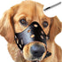BARKLESS Dog Muzzle Leather, Soft Secure Anti-Barking Muzzle for Medium Sized Dogs, Breathable and Adjustable