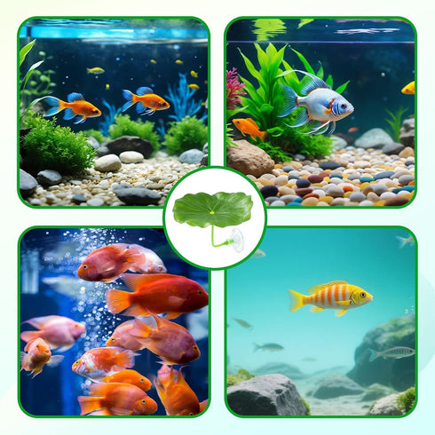 Pretwad 6 Hammock PCS Betta Fish Leaf - Soft Leaf Beds, Adjustable Plastic Bettas Bed Aquarium Decor, Betta-Fish Tank