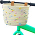 Kids Bike Basket - Woven Sisal Rope Bicycle Basket for Boys and Girls, Cute Decorative Accessories for Kids Bikes