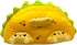 Mister Taco Cat Dog Toy Funny Cute Mexican Food Stuffed Chew Toy with Puzzle Treat Compartments and Reattachable Covers
