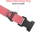 Joytale Reflective Dog Collar, Adjustable Soft Neoprene Padded Nylon for Large Dogs, Neon Pink, L