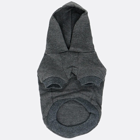 LOPHIPETS Dog Cotton Hoodies Sweatshirts for Small Dogs, Cold Weather Coat for Chihuahua Puppy - Charcoal/S