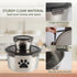 Lolytama Container,118 oz Containers,2 Canned Cat Food Storage Cat Food Storage Container with Airtight Lid,Stainless