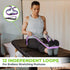Gradient Fitness Stretching Strap for Physical Therapy, 12 Multi-Loop 1" W x 8' L, Neoprene Handles, Yoga Straps