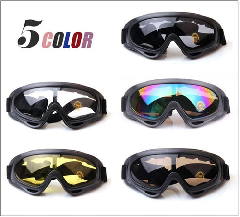 Protective Over Glasses Goggles for Safety Skiing, Snowboarding, Bicycle, and Motorcycle