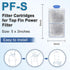 driamor 16 Pack Filter Cartridges for Top Fin PF-S Filters, Small Fish Tank Filters with Zeolite