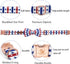 Elegant little tail Independence Day Dog Collar, American Flag Bowtie Dog Collars 4th of July American Pet Gift Adjustable Soft Puppy Collar for Large Dogs