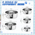 5 Pack Crate Water Dog Bowls 5 Size No Spill Hanging Dog Crate Bowl Stainless Steel Crate Water Cat Bowls Hanging Cage Kennel Dog Feeder Mountable Metal Dog Food Bowls for Dogs Cat Bird