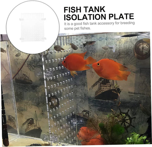 Fish Tank Board Fish Tank Separator 10 Gallon Fish Tank Betta Fish Tank with Divider Flapper Accessories Portable Fish Tank Divider Acrylic Decorate Water Tank
