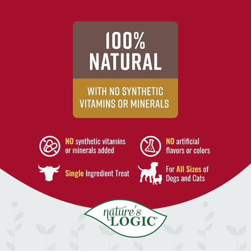 Nature's Logic Beef Lung Canine Treat - 1lb
