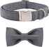 Lionet Paws Dog Collar with Bowtie - Durable Adjustable Collar for X-Small Dogs and Cats