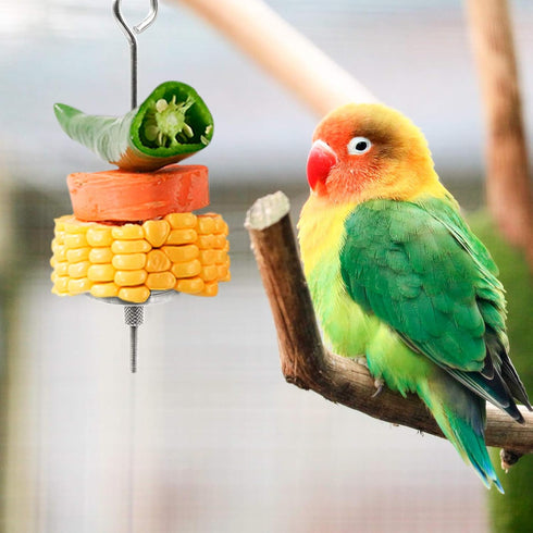 2 Pack Stainless Steel Bird Feeder Bowls, Coop Cups with Wire Hook, Parrot Feeding Dish for Finches Lovebirds