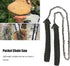Pocket Chainsaw with Paracord Handle, 24inch Rope Saw for Emergency Outdoor Survival Gear