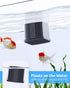 2-in-1 Aquarium Magnetic Cleaner with Digital Thermometer, Mini Magnetic Brush for Glass Fish Tank