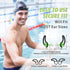 Hearprotek Ear Plugs for Swimming, Waterproof Silicone Water Earplugs for Adults, Juniors, Pool Shower Bathing