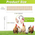 Jorewood Chicken Coop Toy Natural Wooden Chicken Swing & Bridge Toys Multi-Functional Poultry Perch with Wooden Beads