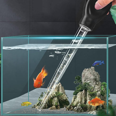 WEAVERBIRD Manual Fish Tank Water Changer - 30ml Aquarium Clean Pipette Dropper for Waste Removal
