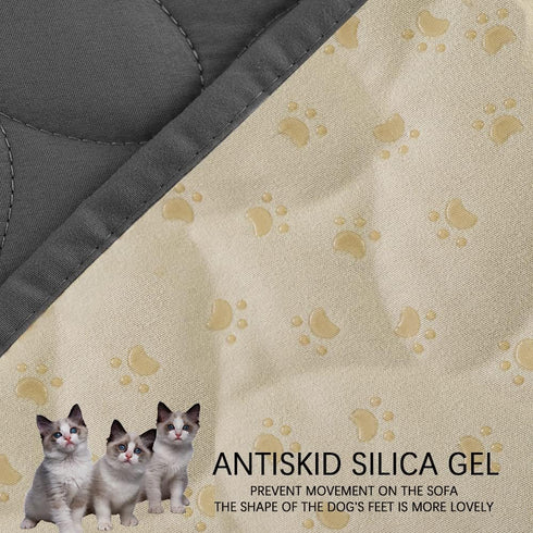 Ameritex Pet Bed Cover, Dog Bed Blanket for Sofa and Furniture, New Pattern Design, Dark Grey 30x70 Inch, Waterproof