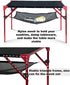 Backpacking iClimb Extendable Folding Table Large Tabletop Area Ultralight Compact with Hollow Out Tabletop for Camping