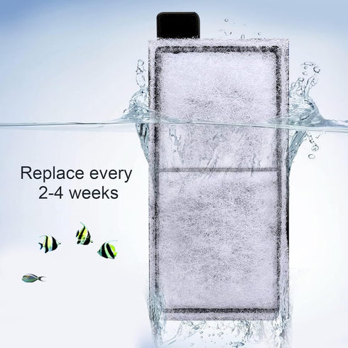 AQQA 8 Pack Aquarium Filter Cartridge Replacement for Small Internal Filter