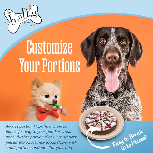 The Lazy Dog Happy Birthday Pie Dog Treat, 5 oz, Special Boy Celebration Treat with Bonus Sign