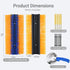 2 Pack Livestock Scratching Brush, Large Horse Grooming Brush Kit With Stainless Steel Curry Comb for Full Massage