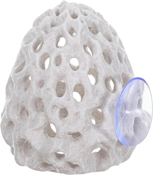 Tucnoeu Shrimp Dome Hide, Shrimp Tank Accessories, Shrimps Hides for Aquarium, Gray ABS Shrimps Cave with Suction Cup