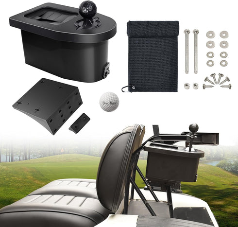 Golf Cart Ball Washer and Club Cleaner Kit, with Golf Towel for EZGO, Club Car, Yamaha, Universal & Detachable