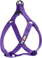 Pawtitas Solid Color Step-in Dog Harness - Large Purple for Puppy & Dog Training & Walking