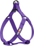 Pawtitas Solid Color Step-in Dog Harness - Large Purple for Puppy & Dog Training & Walking