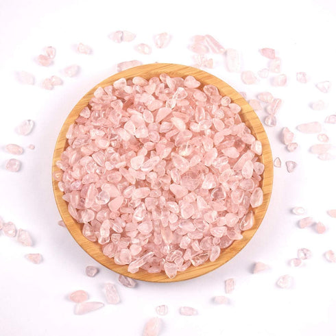 WAYBER 1 Lb Natural Pink Quartz Crystal Stones, Irregular Aquarium Pebbles for Turtle Tank
