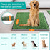 ELLOTY 35"X22.6" Dog Grass Pad with Tray - Indoor/Outdoor Artificial Turf Potty Training Mat for Large Dogs, Portable