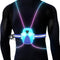 LED Reflective Running Vest Lights for Runners, USB Rechargeable Safety Lights with Front Light, 7 Colors, Three Light