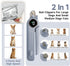 COUEYOA 2-in-1 Trimmers Dog Cat Nail Grinder & Clipper with LED Light, Pet Nail Clippers for Large Medium Puppy Dogs