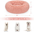 MIXJOY Orthopedic Dog Bed, Ultra Soft Washable Donut Cuddler Round Bed for Dogs and Cats, 20''/23''/30'', Pink (23'')