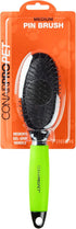 CONAIRPRO Medium Pin Brush for Dogs & Cats, Stainless Steel Round Tip Pins with Memory Grip Gel