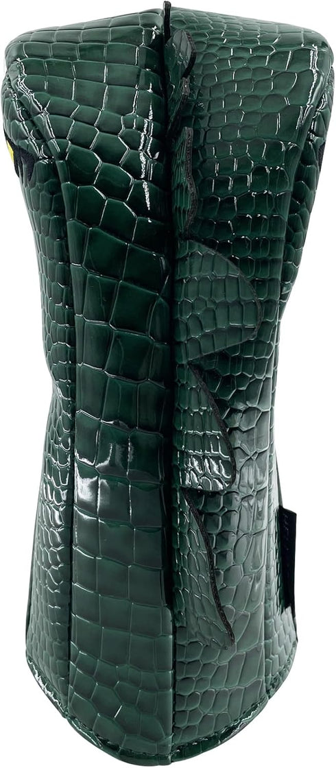 Golf Club Green Cartoon Tyrannosaurus Rex Driver, Fairway Wood, Hybrid Head Cover, PU Leather