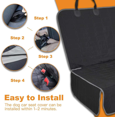 F150/Ram1500/GMC Reliadura Dog Car Seat Cover for Back Seat,Washable Bench Seat Cover for Truck,Nonslip Backseat Cover