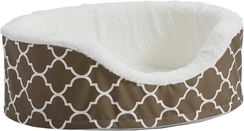 Orthopedic Egg-Crate Nesting Pet Bed w/ Teflon Fabric Protector, Small Brown - MidWest Homes for Pets