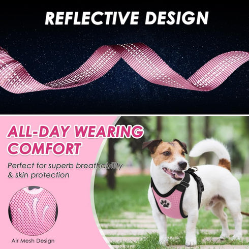 Lukovee Dog Seat Belt for Car, Adjustable Dog Car Harness for Large Medium Small Dogs, Soft Padded & Breathable Mesh