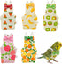 ZHLKHIOP 5-Piece Set Bird Diaper, Parrot Diaper, with Peach, Orange, Watermelon, Banana, Kiwi