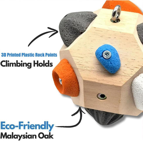 BEEUHLIL 3D Handcrafted Boulder Block - Build Strength and Precision, Rock Climbers Gift for Mountain Climbing Present